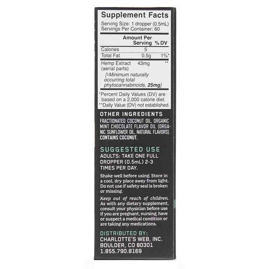 Hemp Extract Original Formula 50 Mg, CW